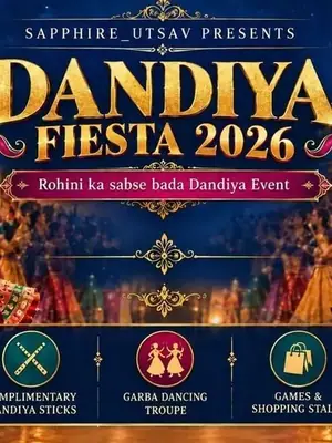 Rohini's Biggest Dandiya Event poster