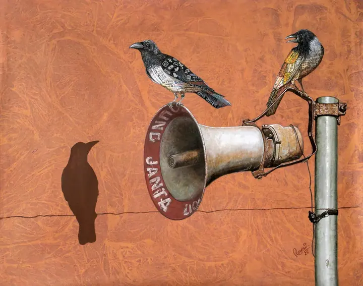Samvad – Solo Exhibition by Rajni Dhyani poster
