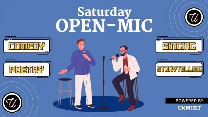 Saturday Open Mic - Poetry, Storytelling, Spoken Word & Comedy poster