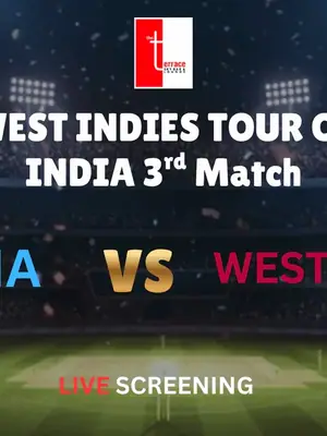 Screening of India vs West Indies 3rd T20 poster