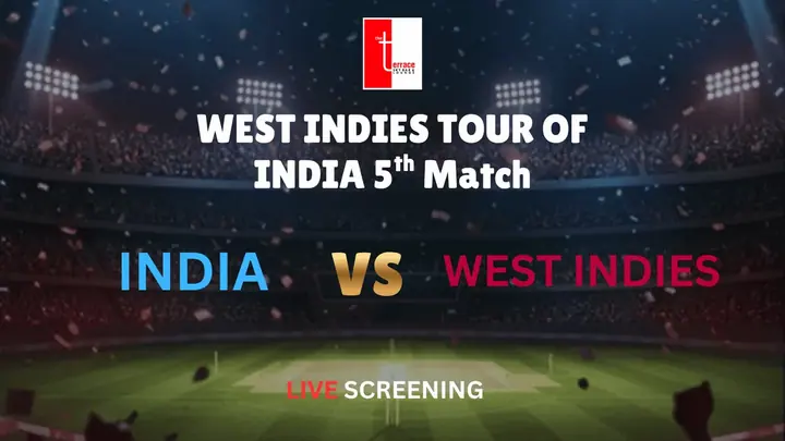 Screening of India vs West Indies 5th T20 Match poster