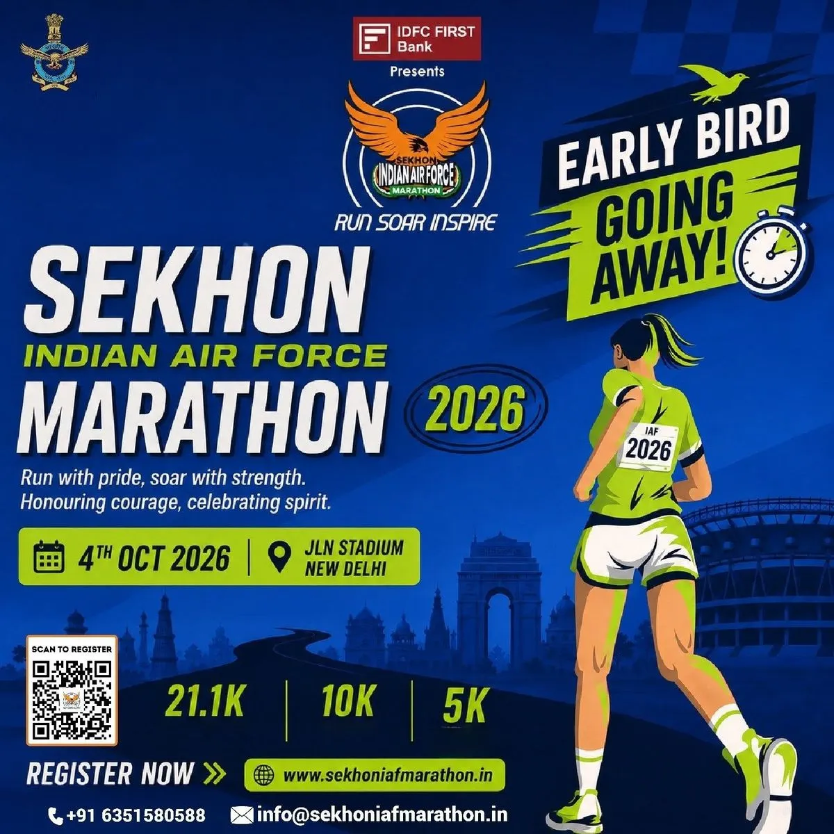 Sekhon IAF Marathon Delhi 2026