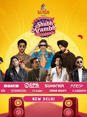 Shubharambh 2026: Delhi's Biggest Disco Dandiya Festival poster