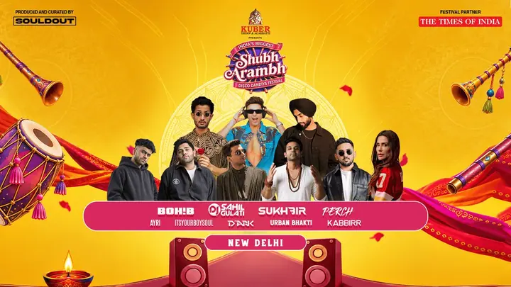 Shubharambh 2026: Delhi's Biggest Disco Dandiya Festival poster