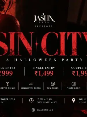 SIN CITY - A Halloween Party poster