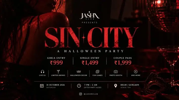 SIN CITY - A Halloween Party poster