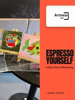 Sip & Paint over Coffee poster