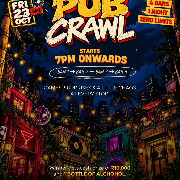 SLCT Experiences presents Pub Crawl poster