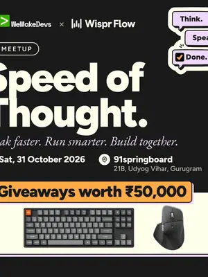 Speed of Thought: AI Meetup poster