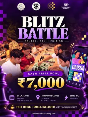 SRCA Blitz Battle – Central Delhi Edition poster