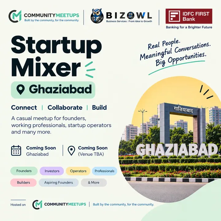Startup Mixer — Ghaziabad poster