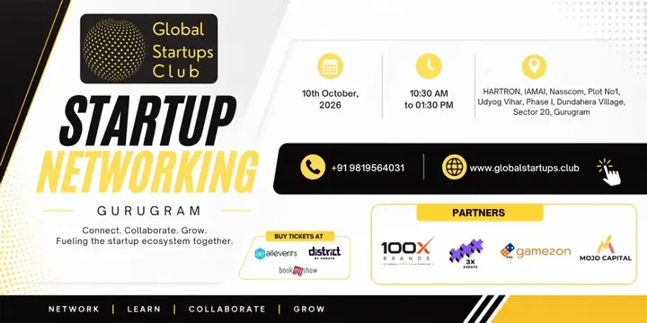 Startup Networking Gurugram 2026 poster