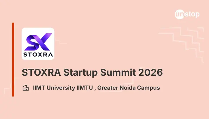 STOXRA Startup Summit 2026 poster