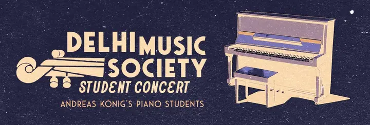Student Concert by Delhi Music Society poster