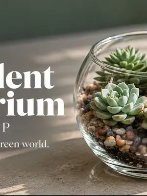 Succulent Terrarium Workshop poster