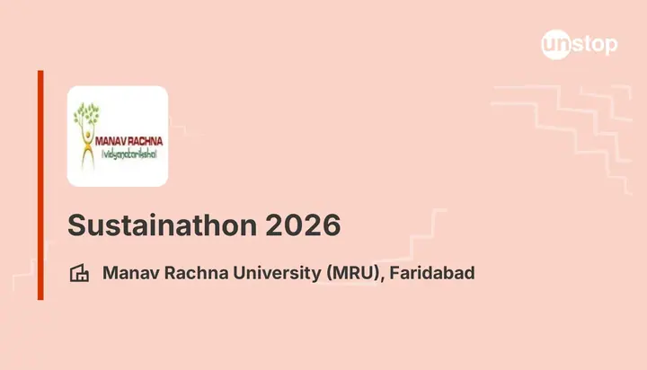 Sustainathon 2026 poster