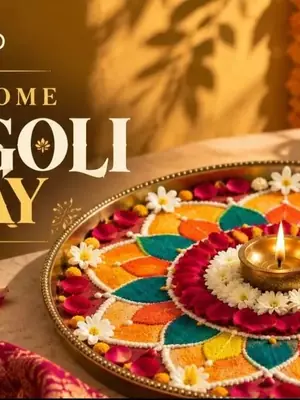 Take Home Rangoli Tray poster
