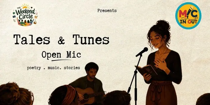 Tales & Tunes Open Mic poster