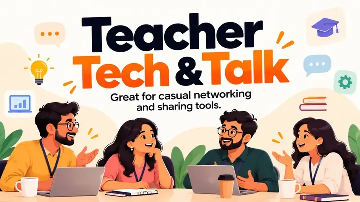 Teacher Tech & Talk poster