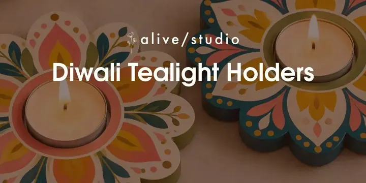 Tealight Holder Painting poster