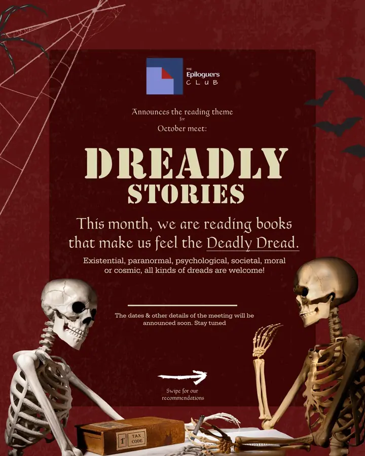 The Epiloguers Club Book Club Meetup: Dreadly Stories poster