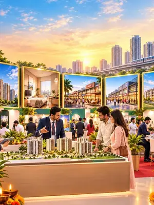 The Indian Property Exhibition 2026: Diwali Property Fest poster