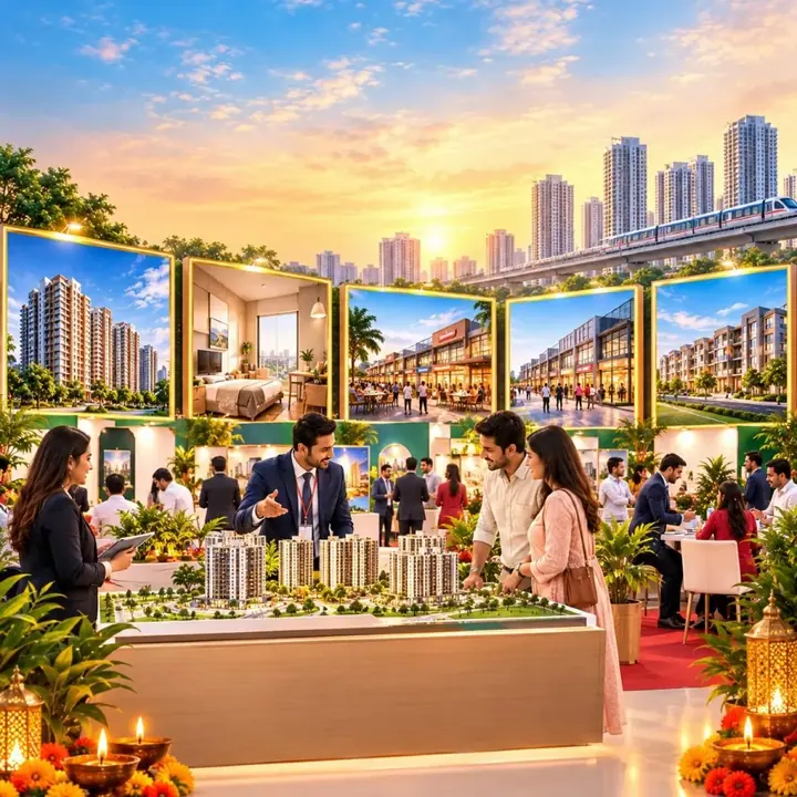 The Indian Property Exhibition 2026: Diwali Property Fest poster