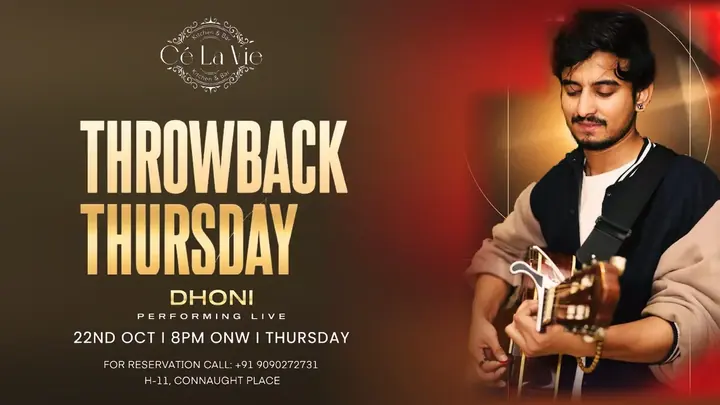 Throwback Thursday ft. Dhoni Performing Live poster