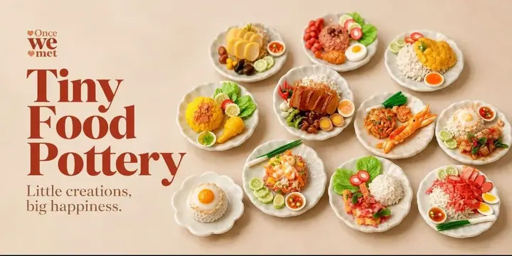 Tiny Food Pottery poster