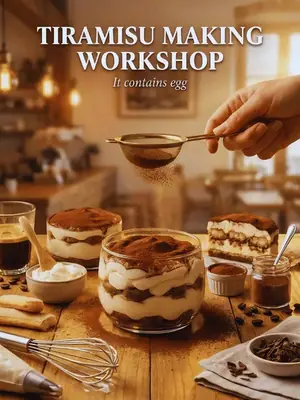 Tiramisu Making Workshop poster