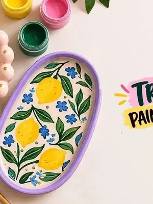 Trinket Tray Painting poster