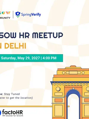 TSOW HR Meetup in Delhi poster