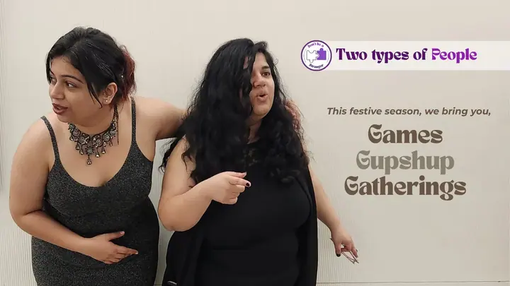 Two Types of People | Gamified Social Mixer - Festive Edition poster