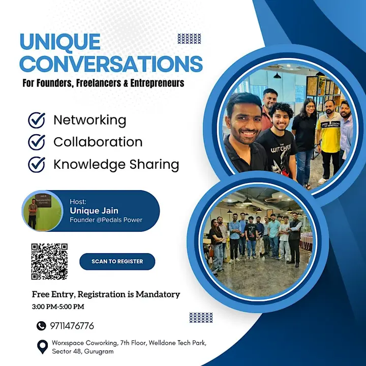 Unique Conversations - Connect : Share : Learn poster