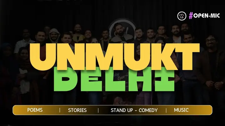 Unmukt's Delhi Open Mic poster