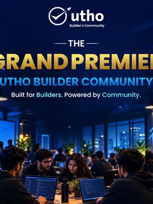 Utho Builder's Community - Meetup poster
