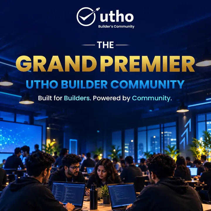 Utho Builder's Community - Meetup poster