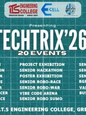 VibeCode Arena – TechTrix'26 poster