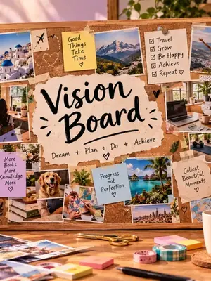 Vision Board Workshop poster