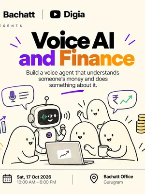 Voice AI × Fintech Buildathon poster
