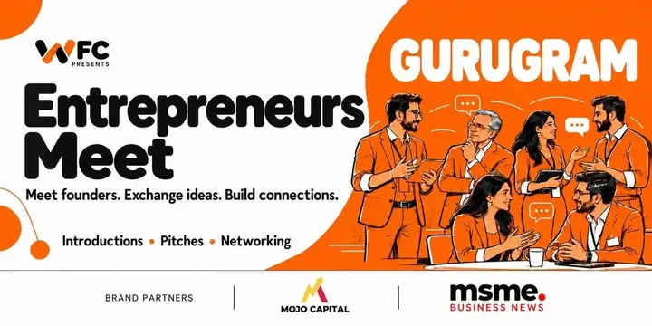 We Founders' Collab Entrepreneurs Meet Gurugram poster