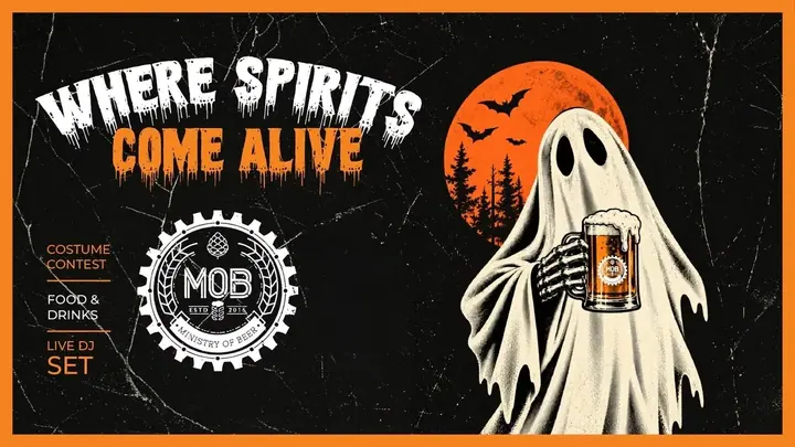 Where Spirits Come Alive — Halloween poster