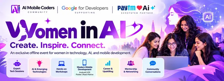 Women in AI: Create. Inspire. Connect poster