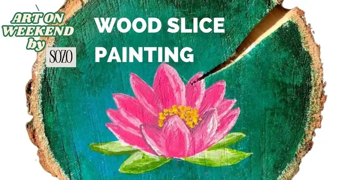Wood Slice Painting poster