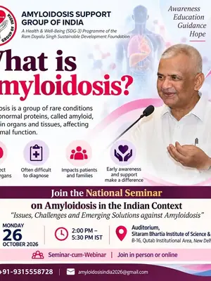 World Amyloidosis Day - ASGI National Seminar poster
