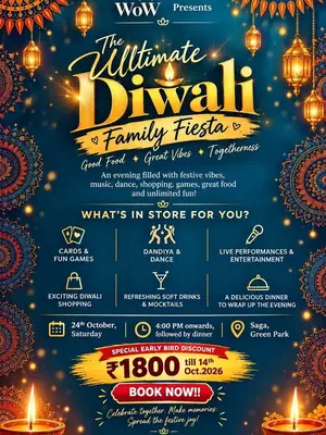 WoW's Diwali 2026 Family Celebration poster